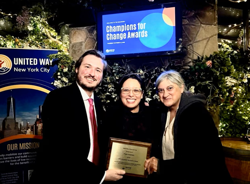 Featured image for “Project Hospitality honored with Champions of Change Award at United Way Reception”